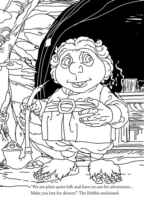 Gerard Way On Twitter Bandit And I Made This Hobbit Coloring Page For