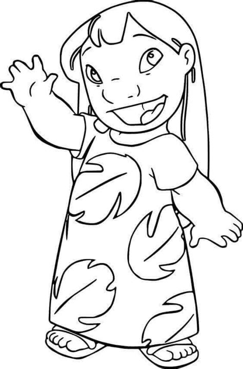 lilo  stitch coloring pages printable