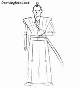 Samurai Drawingforall Ayvazyan Stepan sketch template