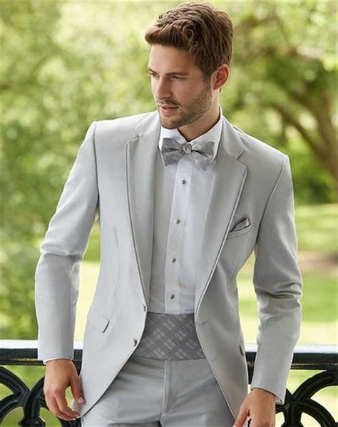 New Arrivals Italian Silver Wedding Suits For Men Slim Fit Tailor Made