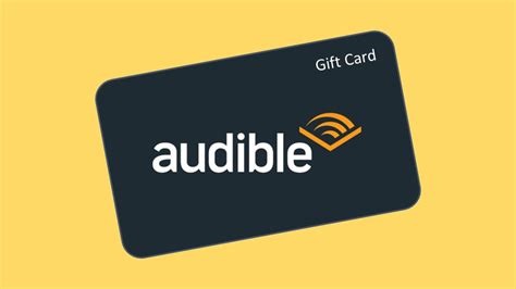 audible gift card guide