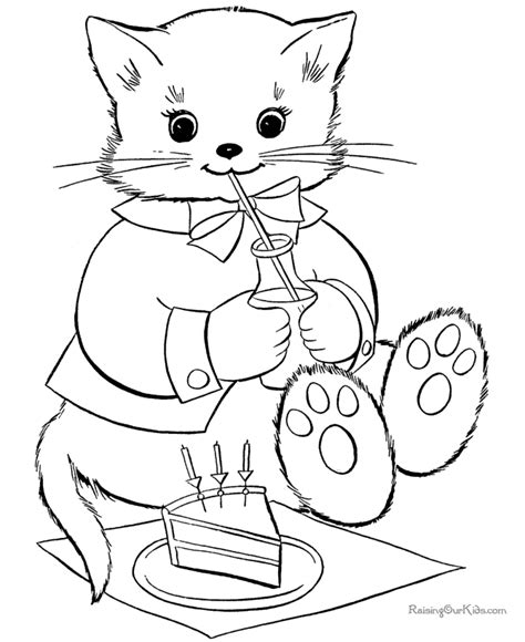 coloring pages cat coloring reference