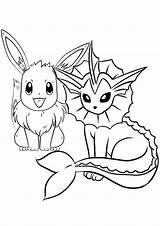 Eevee Coloring Pages Kids Tulamama Easy sketch template