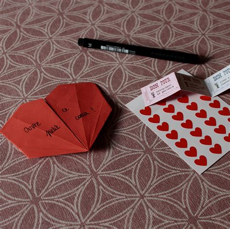 coeur en papier  ouvrir oui  makers