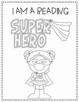 Coloring Super Reading Readers Pages Hero Read Superhero Literacy Students Reader Theme Year Clip Student Kids Thon Themes Ratings Teacherspayteachers sketch template