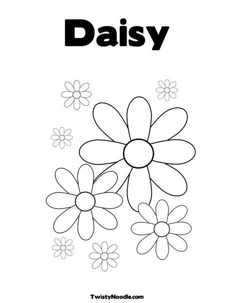daisy coloring pages  getcoloringscom  printable colorings