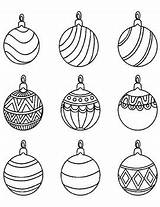Christmas Coloring Ornaments Pages Pdf Options Activities sketch template