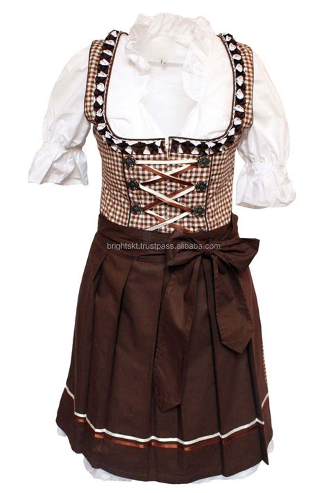 Bright New Arrival Mini Dirndl Dress Bavarian Octoberfest Dirndls