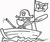 Coloring Crossbones Skull Pages Clipart Flag Printable Pirate Pirates Boat Drawing sketch template