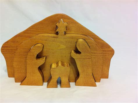 handmade wooden   nativity  grumpaandme  etsy