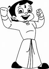 Bheem Chota Coloring Cartoon Pages Colouring Drawing Drawings Chhota Kids Characters Sheets Easy Clip Print Sketches Worksheets Awesome Wecoloringpage Sketch sketch template