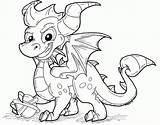 Spyro Coloring Pages Dragon Cartoon Color Comic Printable Popular Print Colorings Library Clipart Getcolorings sketch template