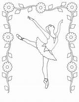 Coloring Pages Ballet Kids Dancer Printable sketch template
