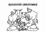 Christmas Coloring Religious Pages Kids Clip Printable Catholic Christian Colouring Jesus Cards Color Print Clipart Cliparting Cattle Drive Getdrawings Watercolor sketch template