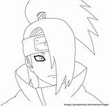 Deidara Pages Template Coloring sketch template