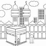 Coloring Hajj Kaba Pages Mecca Kaaba Ka Colouring Bah Worksheets Children Getcolorings Islamic Color sketch template