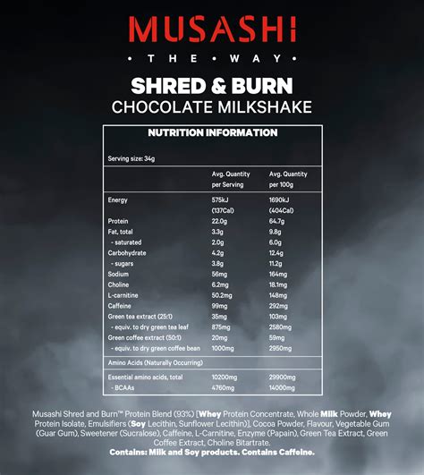 buy musashi shred burn protein powder chocolate
