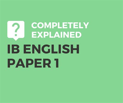 ib english paper  explained litlearn