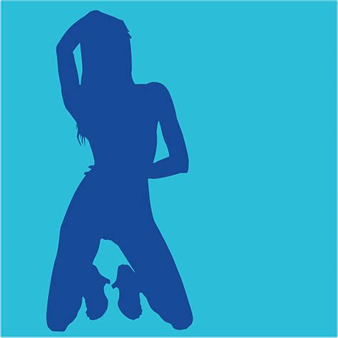silhouette of the nude dancers illustrations royalty free vector