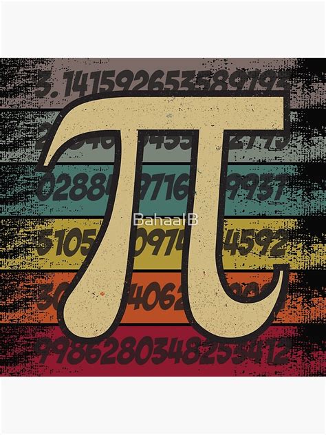 pi day kids  pi number symbol math science poster  bahaaib
