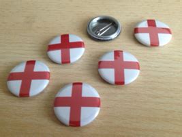 saint georges day badges england flag badge