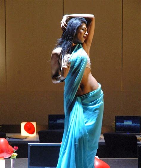 zid actress shraddha das navel show latest hot pics in blue saree