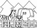 Zoo Coloring Pages Animals Clipart Animal Preschoolers Wecoloringpage Printable Color Kids Cute Cartoon Print Book Printables Getcolorings Clip Cliparts Clipground sketch template