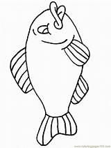 Fish Coloring Pages Preschool Colouring Colour Sea Simple Book Sheet Sheets Clipart Kids Cartoon Drawing Animals Urchin Color Clip Fishing sketch template