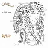 Fairy Printable Drake Coloring Pages Fira Tangles Book Etsy Fairies Burnell Norma Color Adult Dragons Sheets Digi Digital Books sketch template