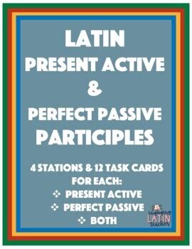 latin participles worksheet stations  amy skillicorn tpt