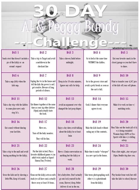 30 Day Relationship Challenge What Doing Mommy