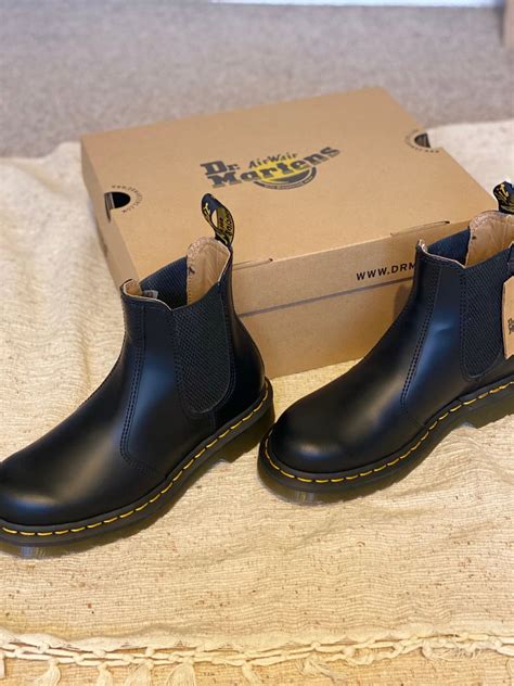 dr martens timeless  classic black chelsea boots powder rooms