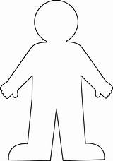 Clipart Person Blank Template Outline Body Library sketch template