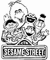 Sesame Street Coloring Pages Print Gang Printable Sheets Birthday Kids Color Characters Getcolorings Party Getdrawings sketch template