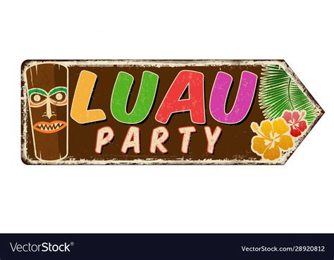 luau party printable signs