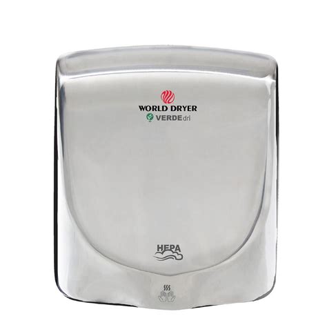 polished stainless steel electric hand dryer    home depot