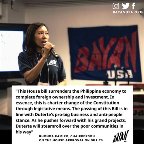 bayan usa liberalizing philippine economy  bring  misery