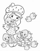 Coloring Strawberry Shortcake Pages Girls Fun Colouring Print sketch template