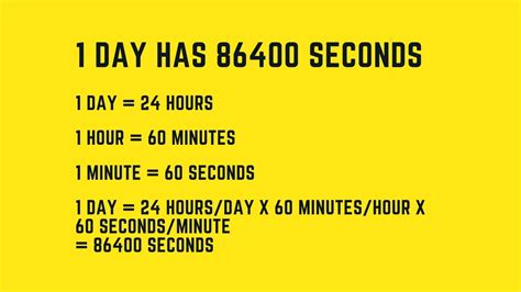 how many seconds in a day calculate seconds in a day