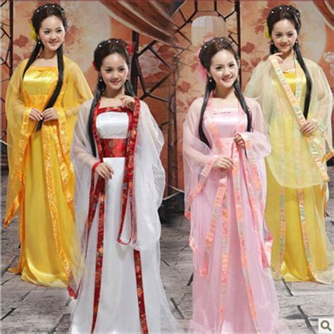 12 Color Traditional Women Tang Ancient Chinese Costume Beautiful Dance