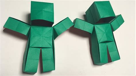 minecraft origami tutorial youtube