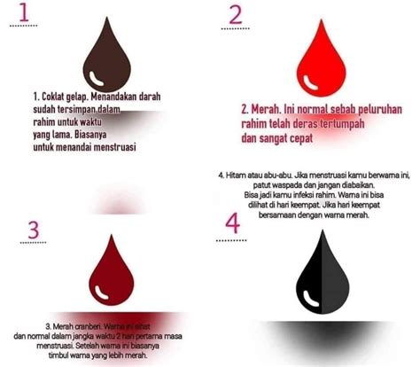 Darah Haid Berwarna Hitam Arti 6 Warna Darah Menstruasi Kanya Id
