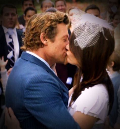I Love How He Smiles As They Kiss The Mentalist Robin Tunney
