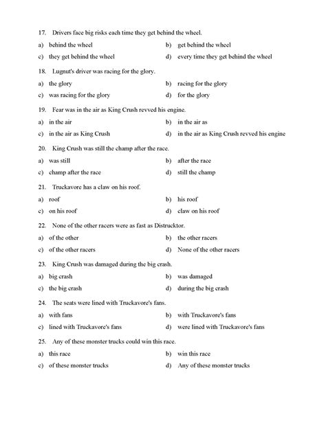 prepositional phrase worksheet  answers