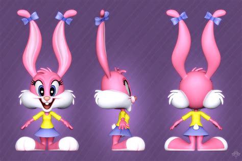 3d Modeling Babs Bunny On Behance