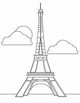 Tower Eiffel Coloring Pages Printable Coloringme sketch template