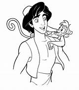Aladdin Coloriage Dessin Et Jasmine Coloring Dessiner Imprimer Colorier Animation Movies Pages Ligne sketch template