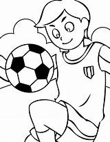 Soccer Coloring Pages Printable Kids sketch template