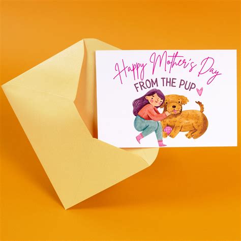 funny dog mothers day card happy mothers day   dog card