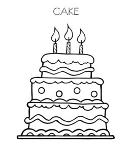 cake  birthday cake coloring pages playing learning
